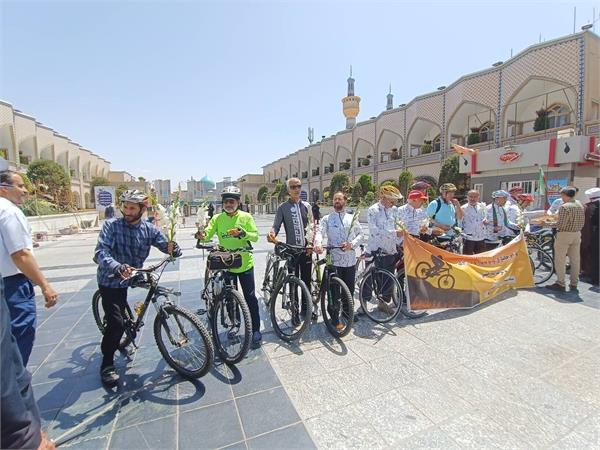 اعزام کاروان دوچرخه سوار آزادگان از مشهد الرضا تا مزار سردار دل‌ها